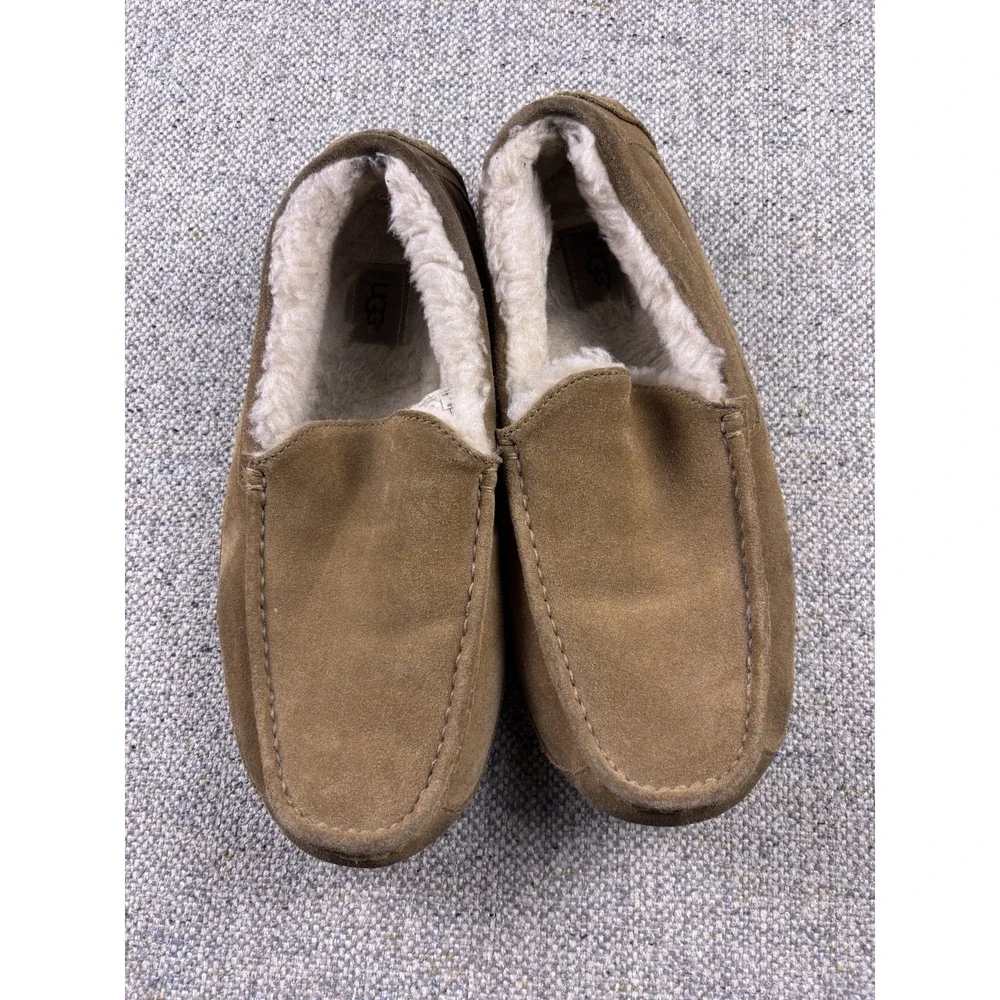 UGG Men's Ascot Slipper Chestnut Suede 1101110 Authentic Sz 12